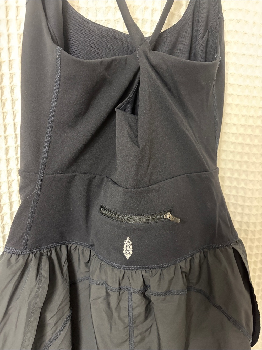 Free People FP Movement Righteous Runsie Black Athletic Romper Medium - Picture 11 of 13
